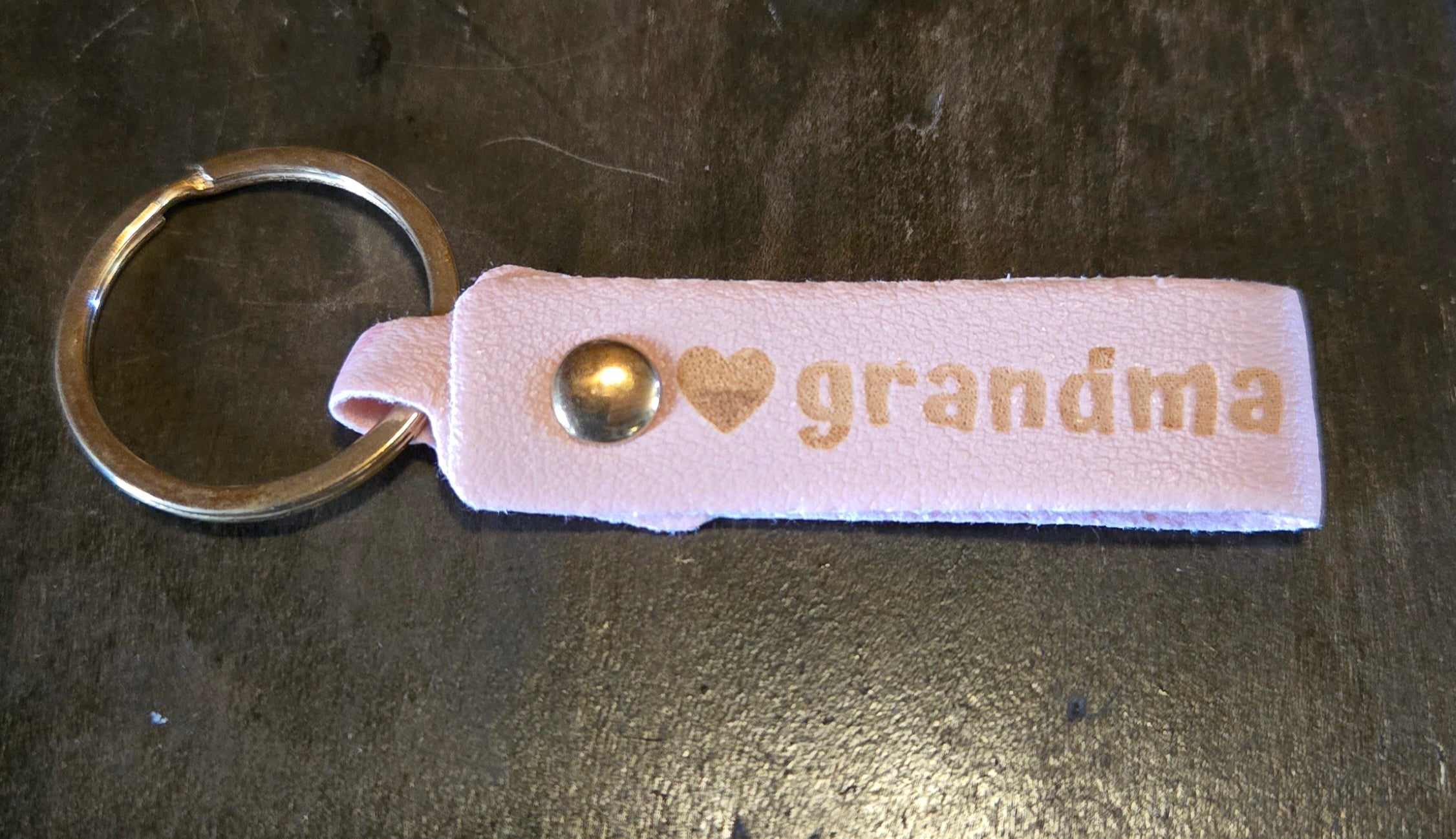 Personalized Laser Engraved Leather Keychain — Custom Name or Monogram