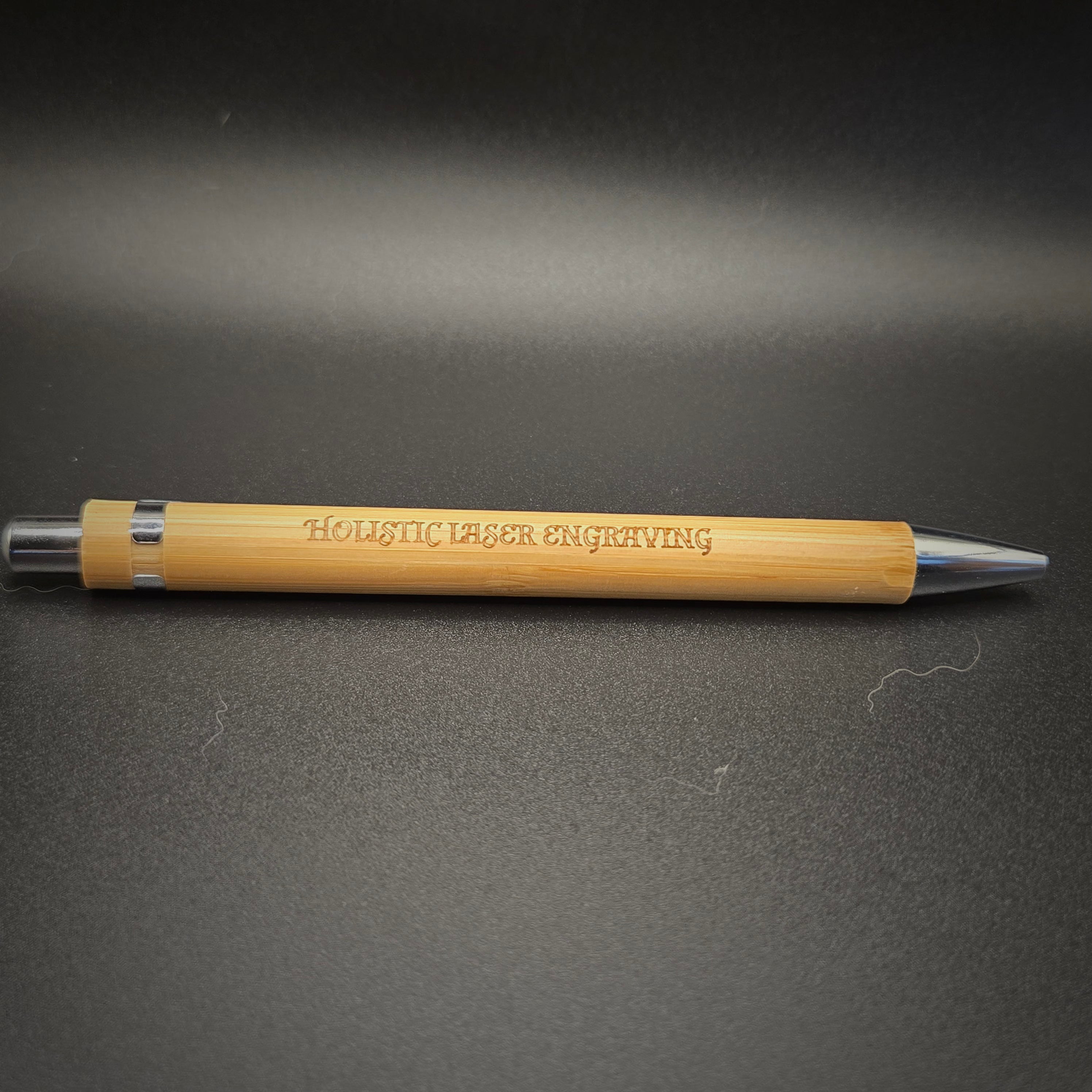 Custom Laser Engraved Bamboo Pen — Personalized Eco-Friendly Gift