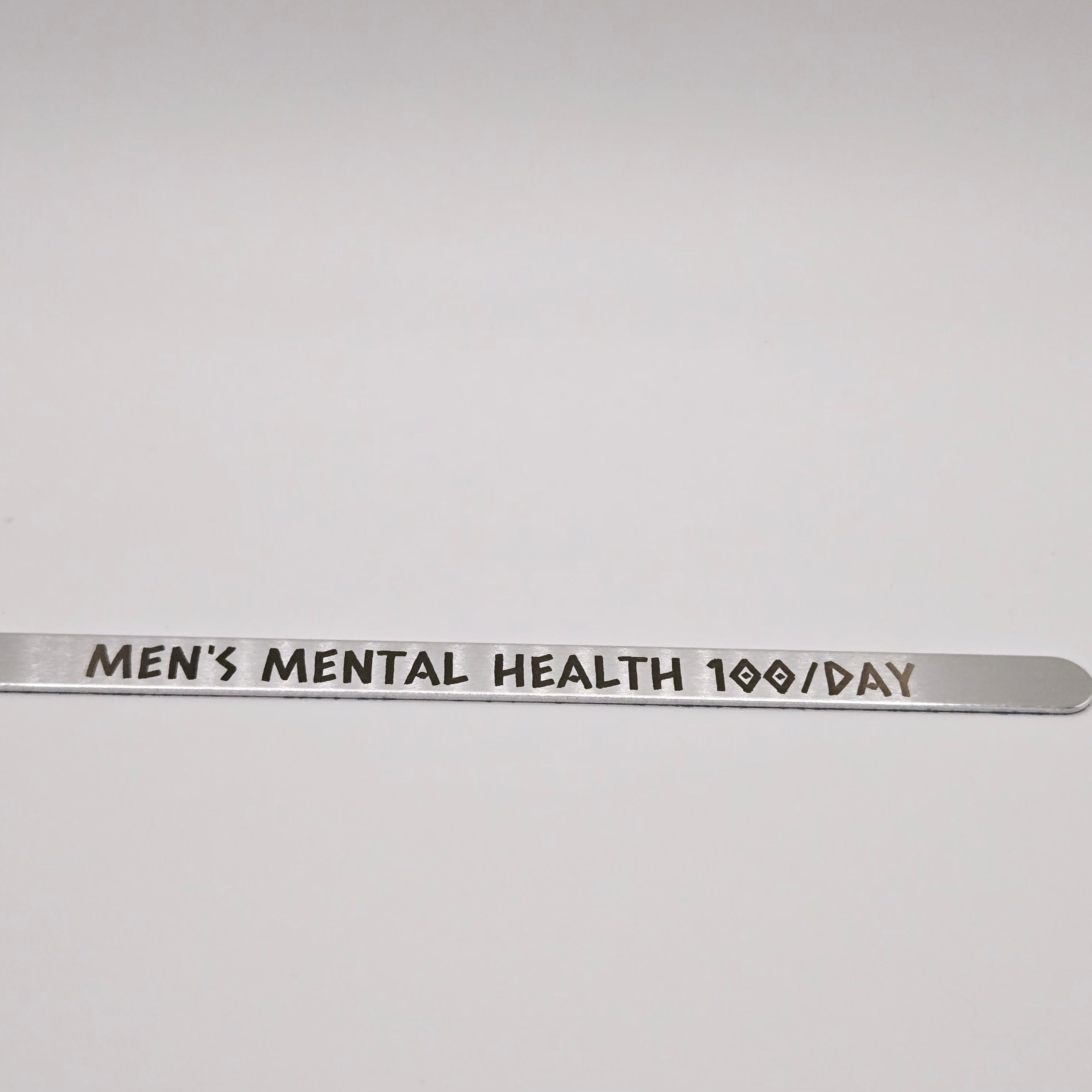 Men's Mental Health Laser Engraved Bracelet — Meaningful Personalized Gift for Him